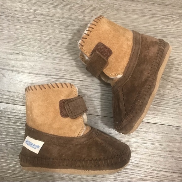 Robeez Galway New in Box Cozy Brown Boots - Picture 1 of 12
